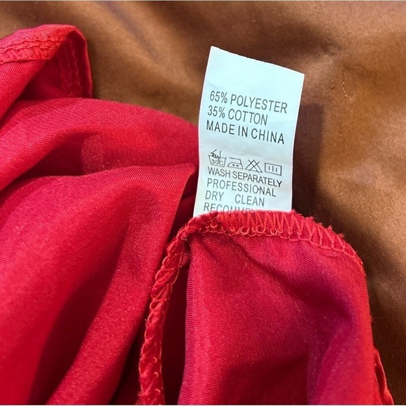 Small‎ Vintage Red and Black Lingerie One Piece Lace and Satin Sexy Romantic - Picture 2 of 6